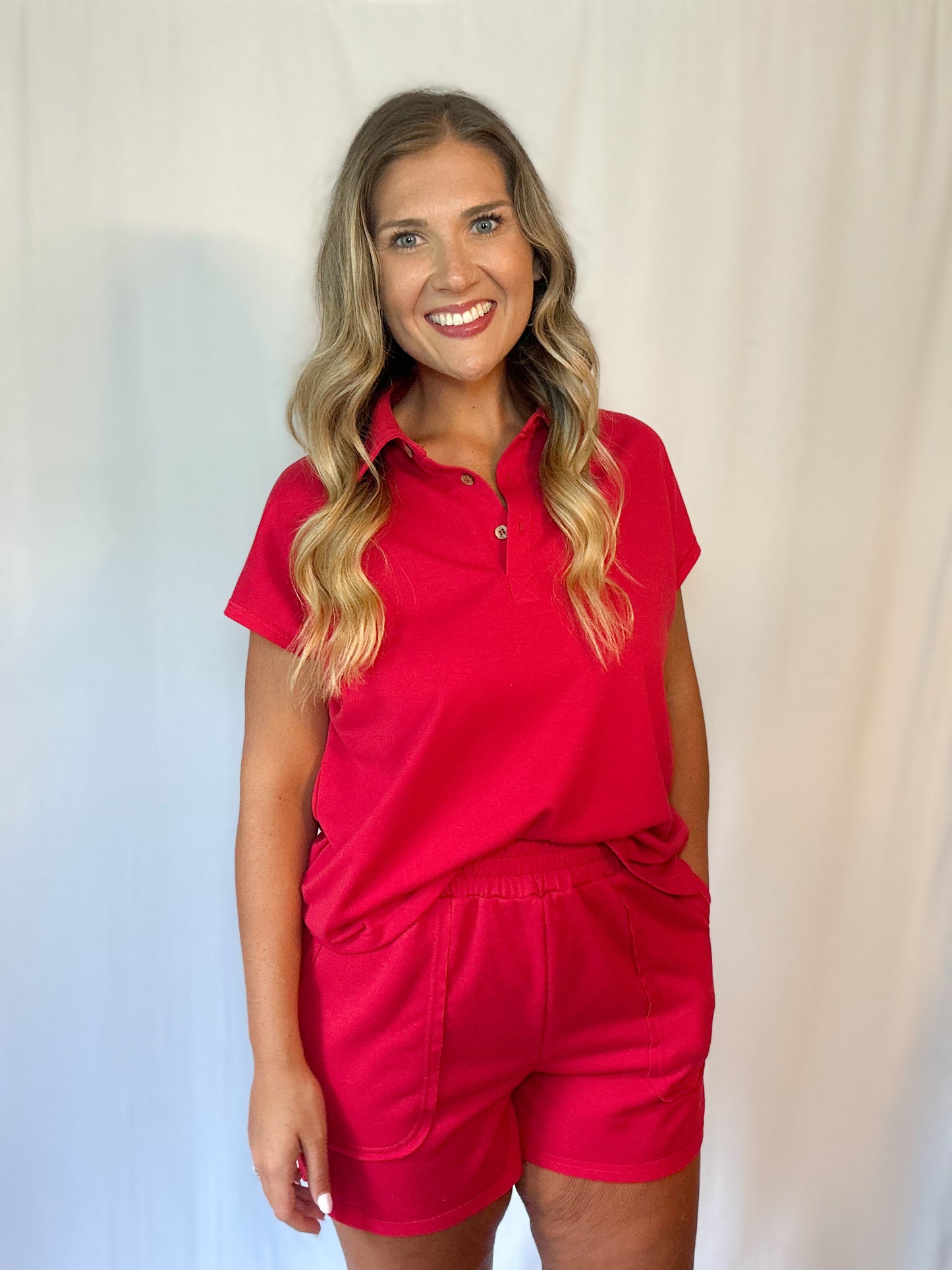 Everyday Short Set - Red
