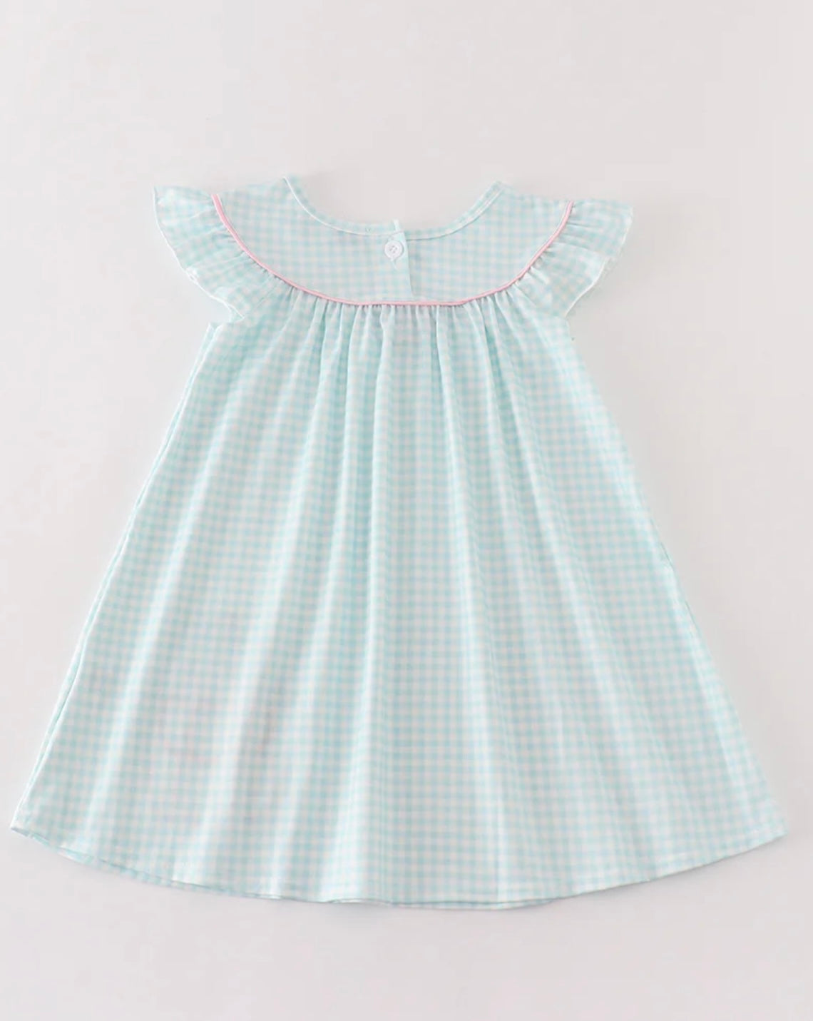 Turquoise Plaid Pumpkin Trio Dress - 12M, 6, 7 ONLY