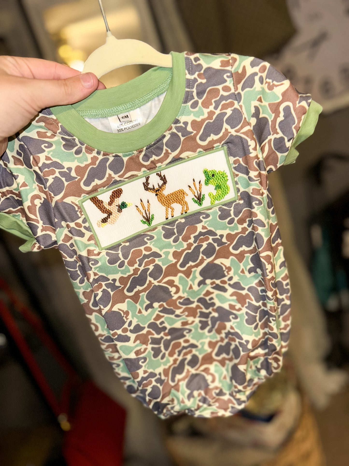 Hunting Trio Boy Bubble - 6M & 3T ONLY