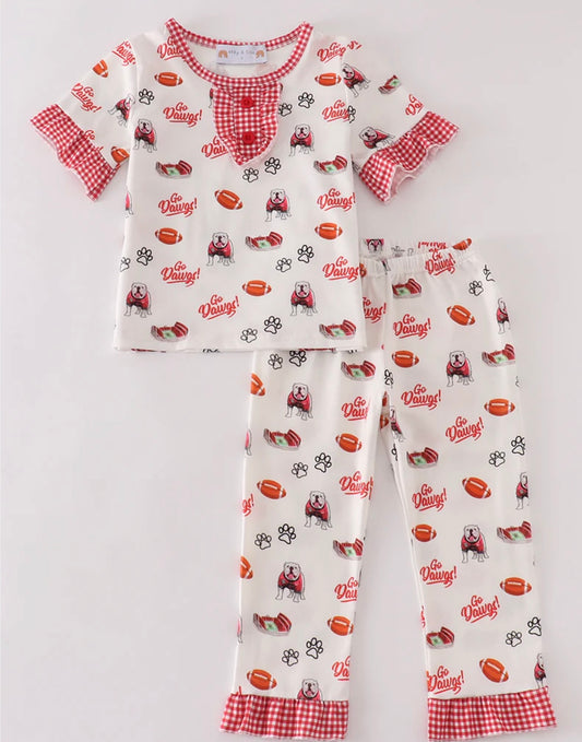 Go Dawgs girl pajama set